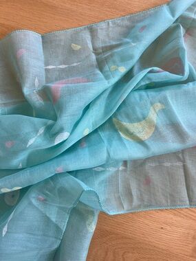 Cotton Scarf-light aqua